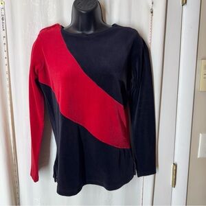 Vintage Gloria Vanderbilt Velour Top